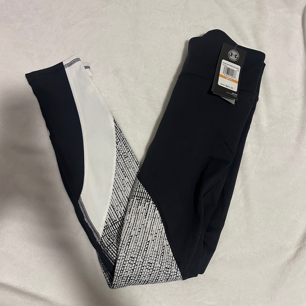Under Armour Black and White Athletic Leggings